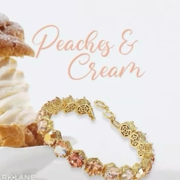 Park Lane “Peaches & Cream” Honeycomb Impression Bracelet! NWOT!!!